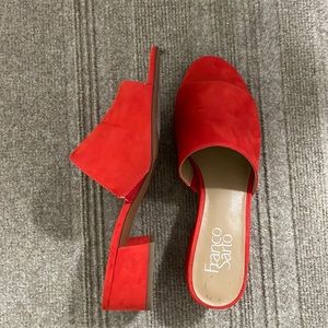 Suede Red Mules FRANCO SARTO